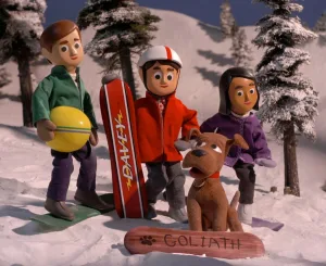Davey and Goliaths Snowboard Christmas