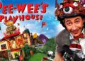 Pee-wee Herman with characters and sets from Pee-wee’s Playhouse