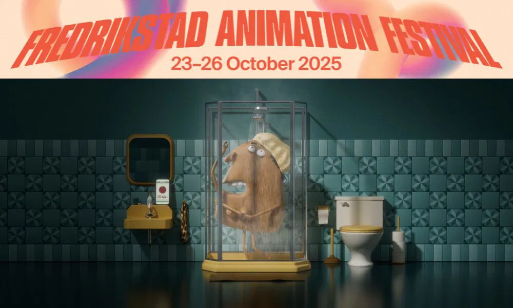 Promotional image for the Fredrikstad Animation Festival 2025, held October 23–26.